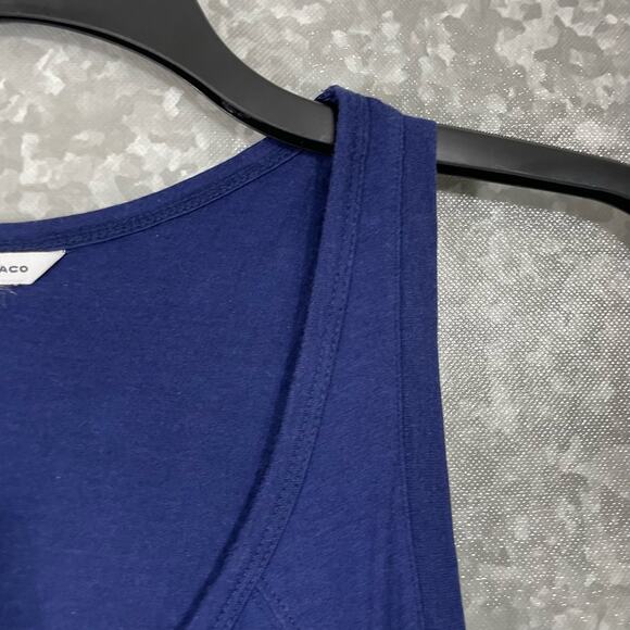 Club Monaco Women’s Navy Blue Minimalist Sleeveless Top - XS - Contrast Trim - Picture 2 of 7